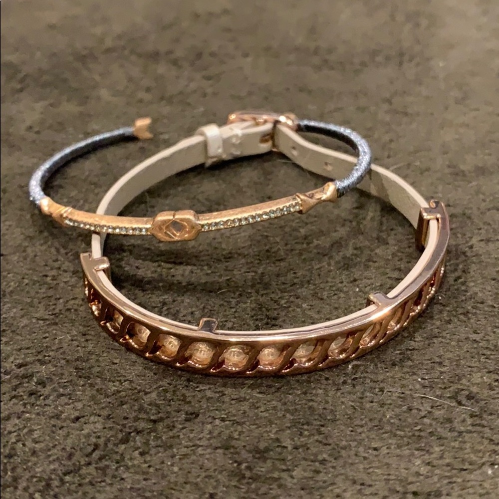Set of 2 Stella and Dot rose gold bracelets